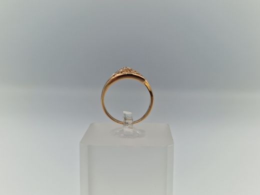 Zelta gredzens ar cirkoniju, 2.05 g, izm. 16.5
