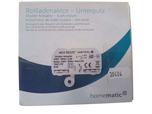 Homematic IP Smart Home Shutter Actuator an meter 
