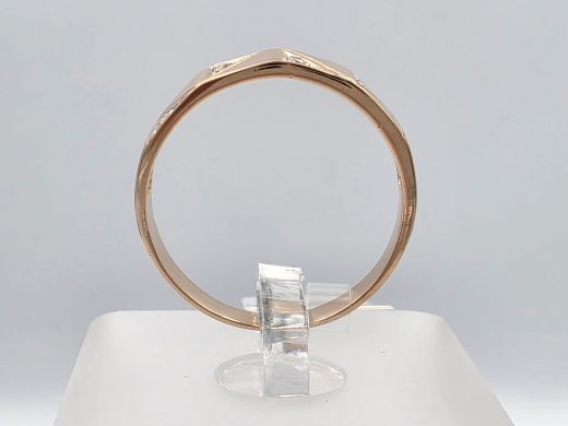 Gold ring with zircon, 2.37 g, size 18