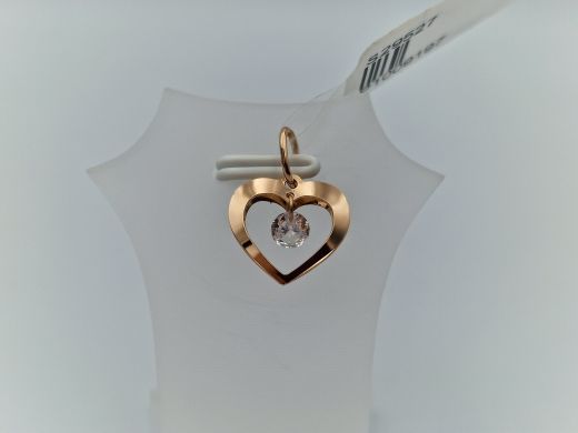 Zelta kulons ar cirkoniju, 0.57 g