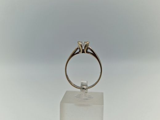 Zelta gredzens ar cirkoniju, 2.12 g, izm. 16.5