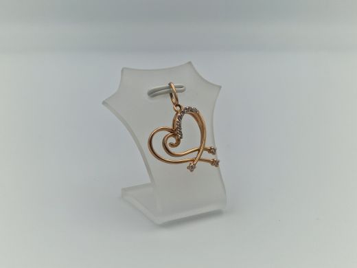 Zelta kulons ar cirkoniju, 2.13 g