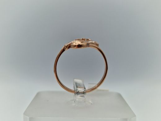 Zelta gredzens ar cirkoniju, 1.58 g, izm. 16