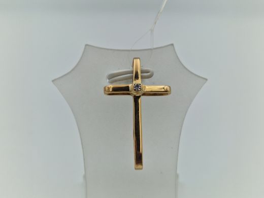 Золотой кулон с цирконом, 1.78 г