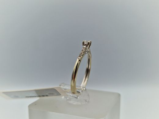 Zelta gredzens ar briljantiem, 1.91 g, izm. 16