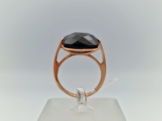 Zelta gredzens ar halcedonu, 4.74 g, izm. 17