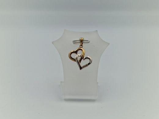 Золотой кулон с бриллиантом, 1 г