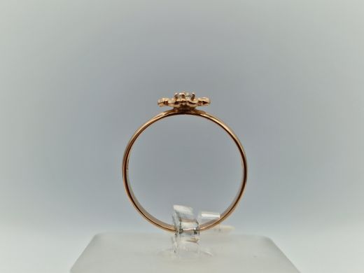 Zelta gredzens ar cirkoniju, 1.67 g, izm. 18.5