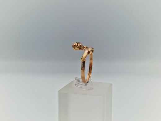 Zelta gredzens ar cirkoniju, 3.89 g, izm. 20