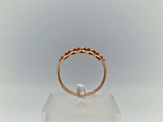 Zelta gredzens ar cirkoniju, 1.71 g, izm. 19.5