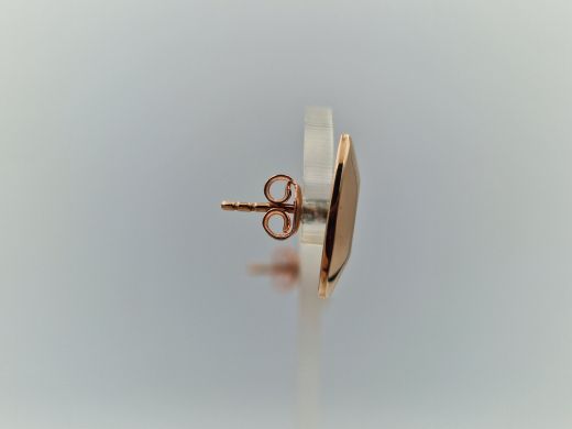 Золотые серьги с цирконом, 1.66 г