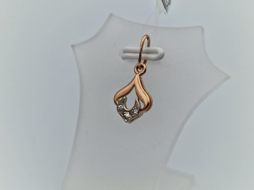 Zelta kulons ar cirkoniju, 0.65 g