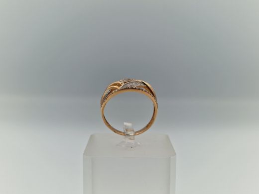 Zelta gredzens ar cirkoniju, 2.81 g