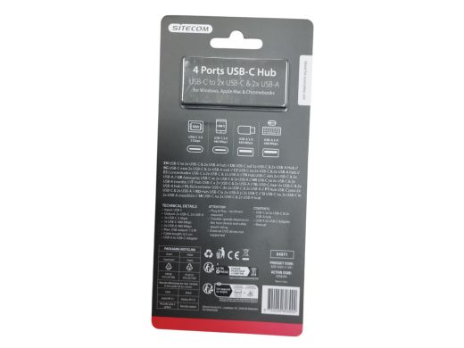 Sitecom 4 Ports Usb-C Hub
