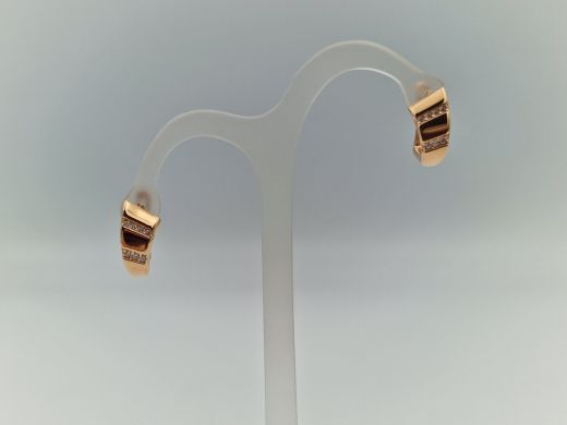 Zelta auskari ar cirkoniju, 1.97 g