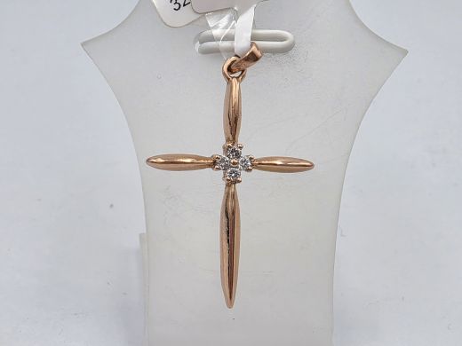 Золотой кулон с бриллиантом, 1.74 г