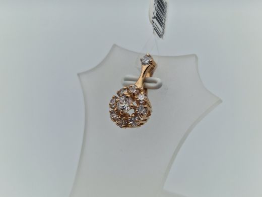 Золотой кулон с цирконом, 1.9 г
