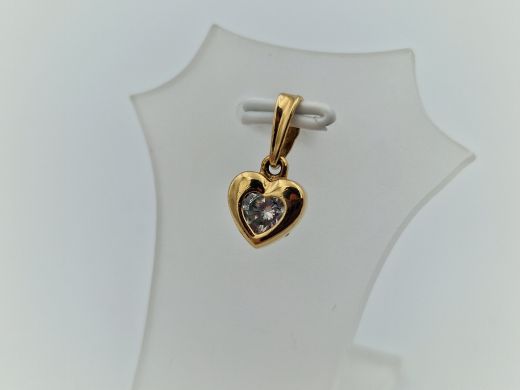 Zelta kulons ar cirkoniju, 1.06 g