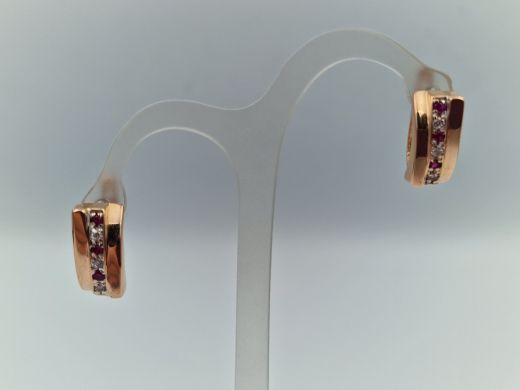 Zelta auskari ar cirkoniju, 4.81 g