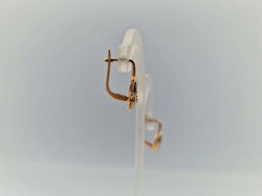 Zelta auskari ar cirkoniju, 2.53 g