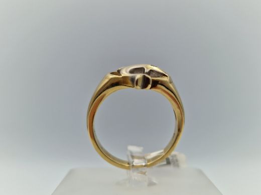 Zelta gredzens ar cirkoniju, 4.94 g, izm. 17.2