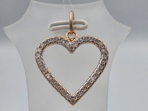Gold pendant with zircon, 1.53 g