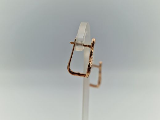 Zelta auskari ar cirkoniju, 1.51 g