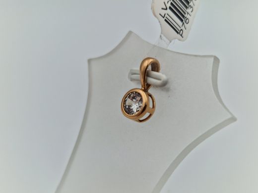 Zelta kulons ar cirkoniju, 0.65 g