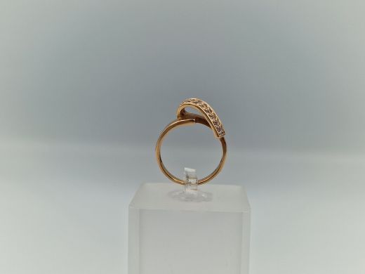 Zelta gredzens ar cirkoniju, 3.48 g, izm. 17