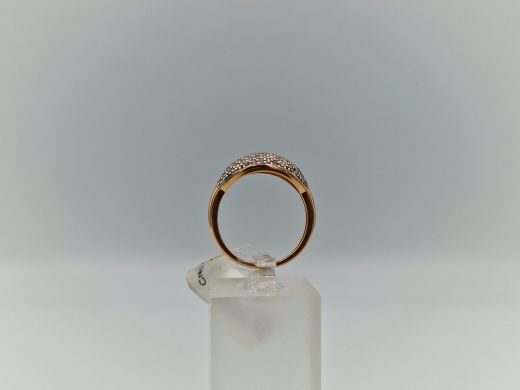 Zelta gredzens ar cirkoniju, 2.57 g