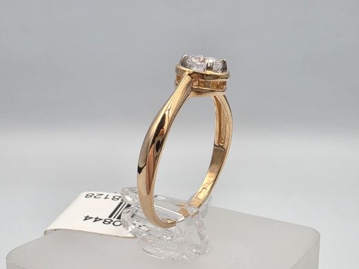 Золотое кольцо с цирконом, 1.77 г