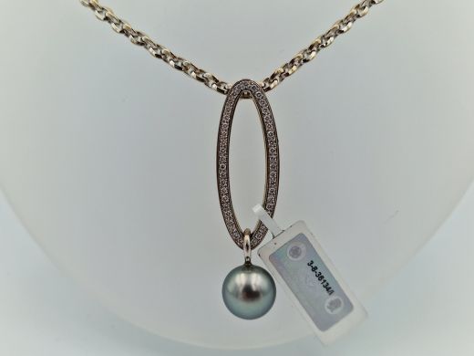 Золотое ожерелье с бриллиантами, 33.58 г