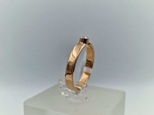 Zelta gredzens ar briljantiem, 2.31 g, izm. 16.5