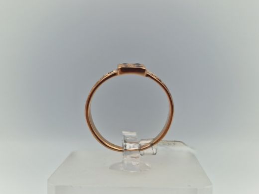 Zelta gredzens ar cirkoniju, 2.08 g, izm. 16.5