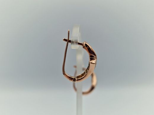 Zelta auskari ar briljantu, 5.02 g