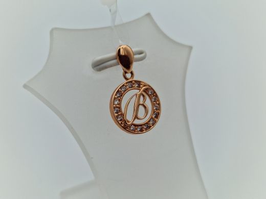 Zelta kulons ar cirkoniju, 0.84 g