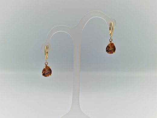 Zelta auskari ar cirkoniju, 5.54 g