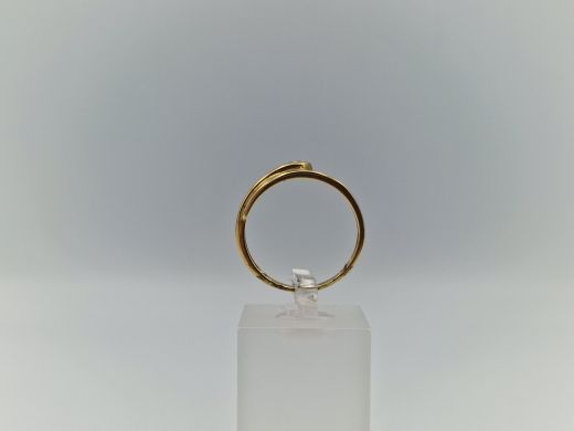 Zelta gredzens ar cirkoniju, 1.74 g, izm. 17.2