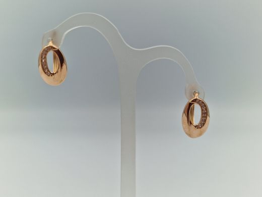 Zelta auskari ar cirkoniju, 2.12 g