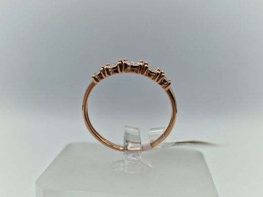 Zelta gredzens ar briljantu, 1.16 g, izm. 16.5