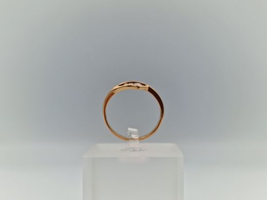 Zelta gredzens ar cirkoniju, 1.97 g, izm. 17.5