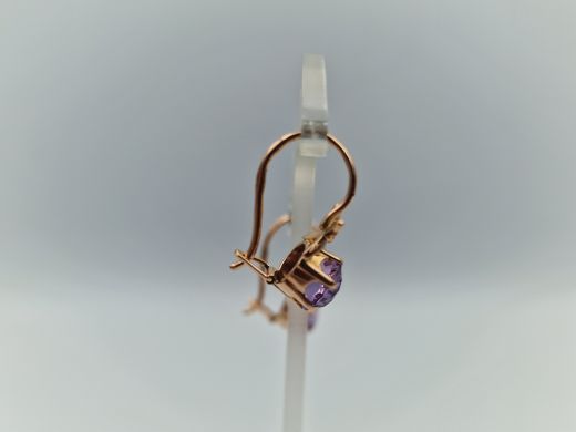 Золотые серьги с кораллом, 2.57 г