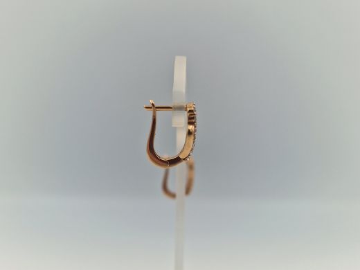 Zelta auskari ar cirkoniju, 3.65 g