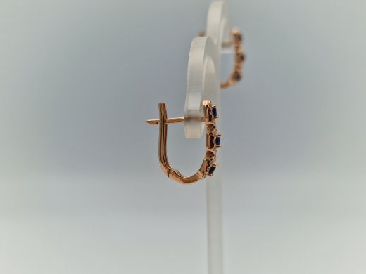 Zelta auskari ar cirkoniju, 2.13 g