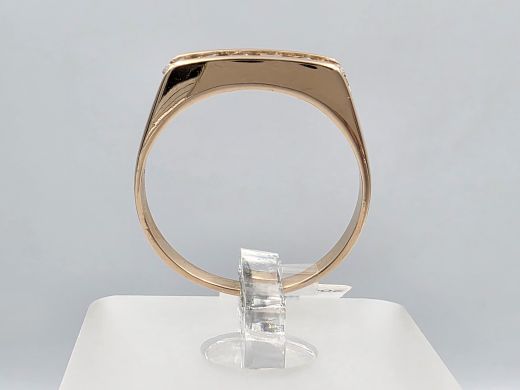 Gold ring with zircon, 2.45 g, size 18