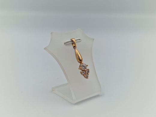 Zelta kulons ar cirkoniju, 1.21 g