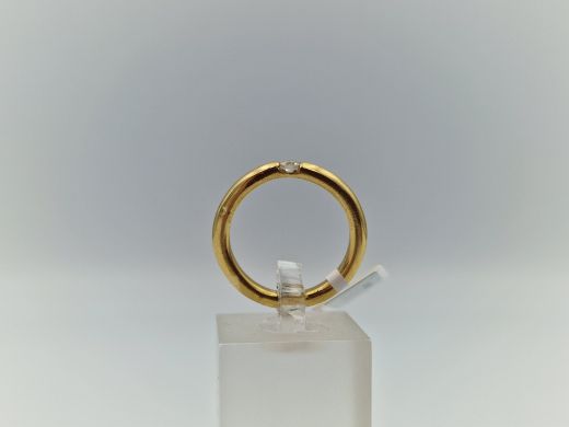 Zelta gredzens ar briljantu, 4.39 g, izm. 16