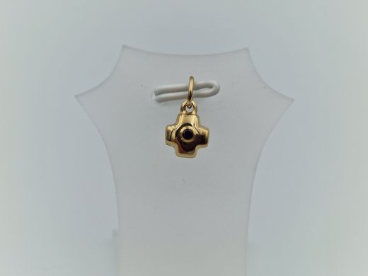 Золотой кулон с цирконом, 0.43 г