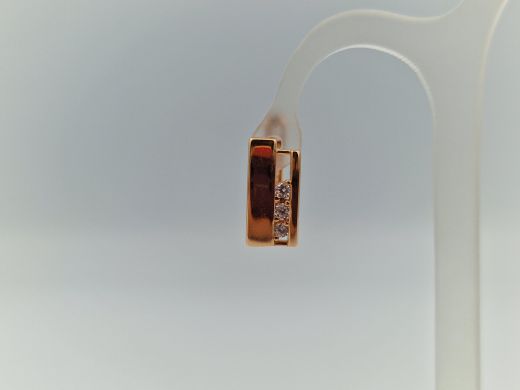 Zelta auskari ar cirkoniju, 2.14 g