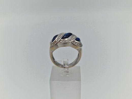 Zelta gredzens ar cirkoniju, 8.92 g, izm. 17